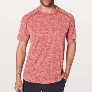 Lululemon Men's Metal Vent Tech Short-Sleeve Shirt Red Medium